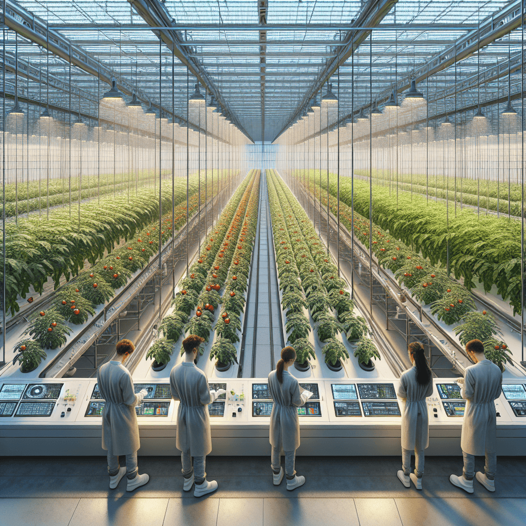 Sera Domatesinde Dinamik LED Aydınlatma